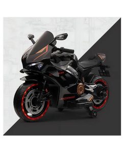 Children’s Ride-On Motorcycle Toy with Training Wheels – Sporty Design Bike